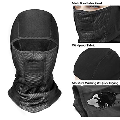 YINXN Balaclava Mask, Winter Ski Mask Balaclava Face Mask Windproof Fleece Tactical Balaclava Face Mask for Men, Women, Skiing, Cycling, Snowboarding
