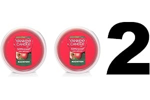 Yankee Candle 2 Units of Macintosh Scenterpiece Easy Meltcup Wax Melt Cup (NET WT 2.2 OZ | 61g Each)