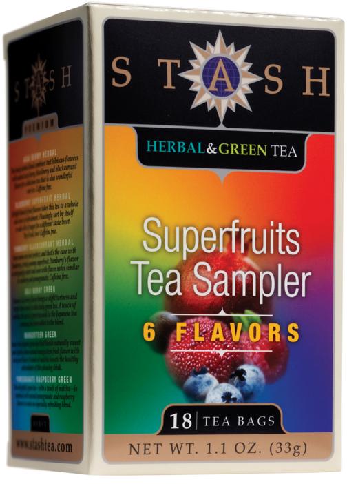 Stash Tea Green Tea Sampler, Nine Flavor Variety Pack, 18