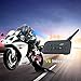 Evary Motorcycle Bluetooth Headset Intercom with Universal Microphone Kit Range 1200m with 8 Hours Talk Time for Motorcycles Scooters or 2 More Aspects Communication (Dual)
