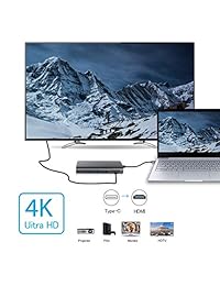 8-in-1 USB C Hub, 4K HDMI Type C Adapter with SD TF Card Slot, Ethernet Port, 3 USB 3.0 Ports, 100W PD Fast Charging USB C Port, Fits MacBook Pro Air Other Type C Laptops