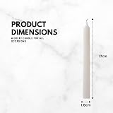 Price's Unscented Household Candles 5 Pack 5 Hour Burn Premium White Wax view 3