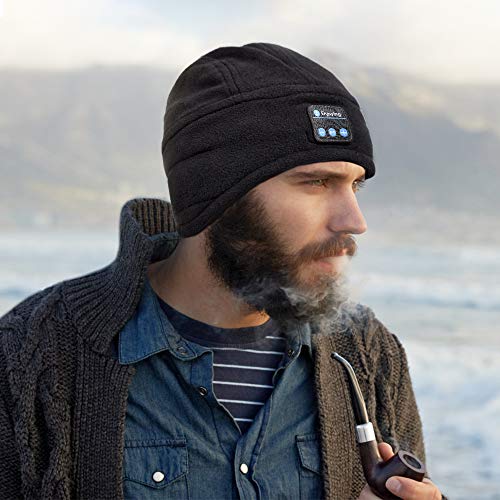image for EastPin Bluetooth Beanie, Bluetooth Hat, Gifts for Men Wireless Headph