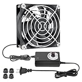 KEYFANCLUB 80mm Small Computer Fan with AC