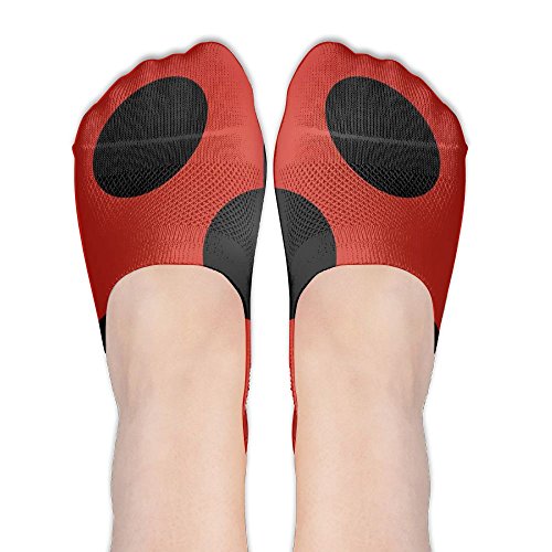 Miraculous Ladybug Women's Polyester Cotton Boat Socks Loafers Boat Liners,one Size