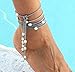 Cultured Freshwater Pearl Wrap Necklace Bracelet Anklet on Faux Suede Cord Jewelry for Women by Aobei 68'' Black