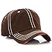 Plain Solid Color Thick Thread Vintage Distressed Baseball Cap Hat