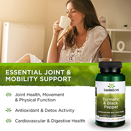 Swanson Turmeric & Black Pepper Organic Joint Health, Heart Health