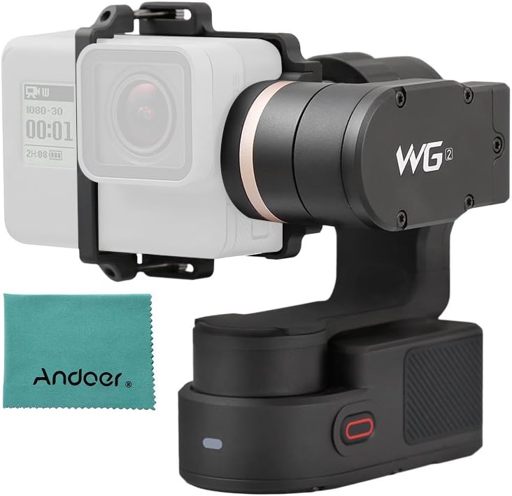 FeiyuTech WG2 3-Axis Wearable Gimbal Waterproof Support APP Wireless Remote Control for GoPro Hero5 Hero4 Session for Xiaomi Yi SJCAM EKEN APEMAN AKASO and Other Action Cameras with Similar Dimensions
