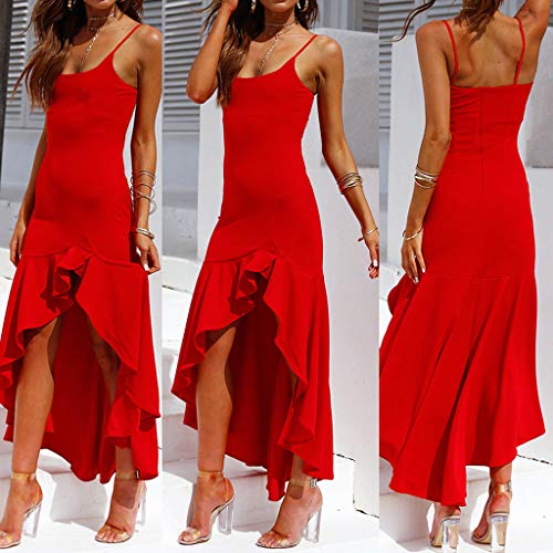 TOTOD Dress, Sexy Ruffles Sleeveless Off Shoulder Dress Women Fashion Sheath Mermaid Skirt Elegant Party Outfits