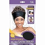 Adjustable Velcro Satin Wrap (BLACK)