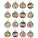 RAZ Imports Vintage Ball Reflector Glass Christmas Ornaments Assorted Boxed Set of 16