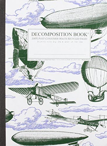 Airships Decomposition Book: College-Ruled Composition Notebook With 100% Post-Consumer-Waste Recycled Pages