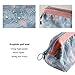 Makeup Bag/Travel Cosmetic Bags/Brush Pouch Toiletry Kit Fashion Women Jewelry Organizer with Zipper Flamingo Make-up Carry Case Pencil Holder Portable Cube Purse (Light Blue)