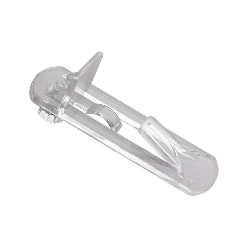 20 Pieces Plastic Locking Shelf Pins Cabinet Shelf Clips Locking Shelf Support Pegs Locking Shelf Pegs Fits 7.9mm Diameter Hole and 5/8 Inch Thick Shelf for Kitchen Cabinet Furniture Book Shelves