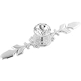 Drawer Knob Pull Handle 6 Pack Diamond Crystal Cabinet Knobs Handles with Plate for Kitchen Door Cupboard Wardrobe Drawer Furniture Decoration