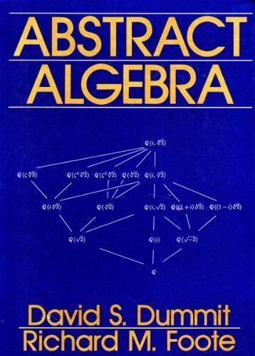 Abstract Algebra Dummit David Foote Richard M 1990 Hardcover Books