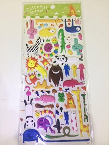 1 pcs/ 3D PVC Cute Bubble Stickers Cartoon Foam Animals (Zoo) for Kids Decoration or Stationery ,Toys and for Baby Gift