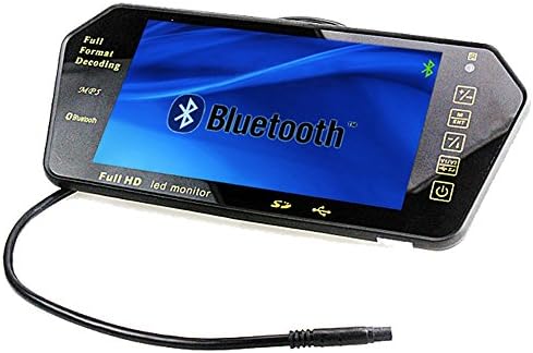 Polarlander 7インチ16 9 Tft液晶ワイド車のバックミラーモニターミラー車の自動車リアビューミラーの表示モニタのサポートの Bluetoothハンズフリー通話