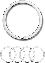 Tectonic 32mm Large Key Rings Heavy Duty 4-Pack Keychain Hoops 1 Year Warranty