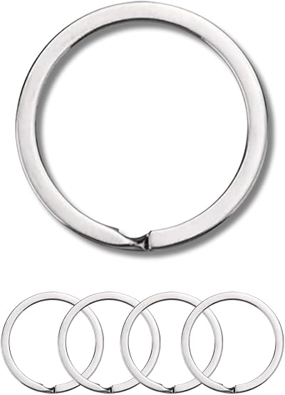 Tectonic 32mm Large Key Rings Heavy Duty 4-Pack Keychain Hoops 1 Year Warranty