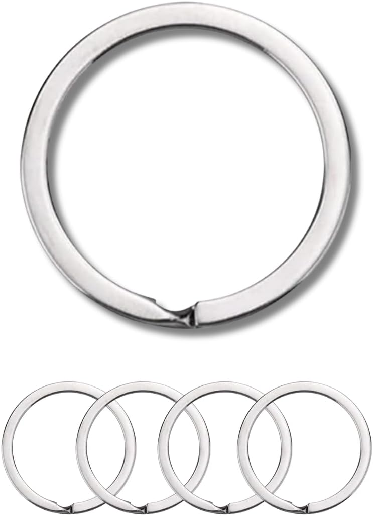 Tectonic 32mm Large Key Rings Heavy Duty 4-Pack Keychain Hoops 1 Year Warranty
