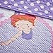 Mi Zone Kids Twirling Tutu Full/Queen Bedding For Girls Quilt Set - Purple Pink , Princess – 4 Piece Kids Girls Quilts – Ultra Soft Microfiber Quilt Sets Coverlet