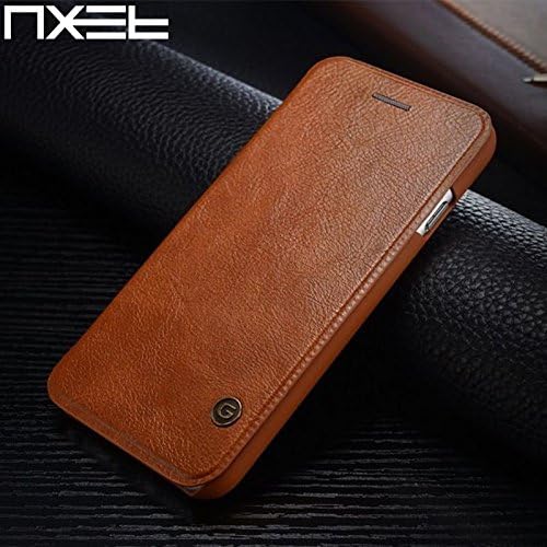 iPhone SE/iPhone 5S / iPhone 5 Leather Case, NXET® G-Case Premium Gulort Leather Flip Cover Wallet Card Case (iPhone SE/5S/5, Brown)