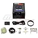 MaxTow Double Vision 35 PSI Turbo Boost Gauge Kit - Includes Electronic Pressure Sensor - Black Gauge Face - Blue LED Illuminated Dial - Analog & Digital Readouts - for Trucks - 2-1/16
