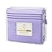 Clara Clark Bed Sheets, Premier 1800 Series 4 Piece Bed Sheet Set, Deep Pocket, Wrinkle, Fade, Stain Resistant, Luxury Soft Bedding Sheets & Pillowcases, Full, Lavender