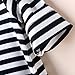 Norbi Parent-Child Striped Shirt Dress Family Clothes Outfits Sleeve Stripes Mom Size fit US S-M