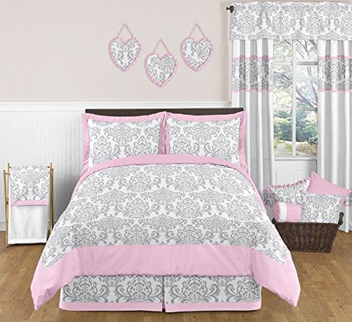 Sweet Jojo Designs Pink, Gray and White Elizabeth Fabric Memory/Memo Photo Bulletin Board - Thumbnail 4