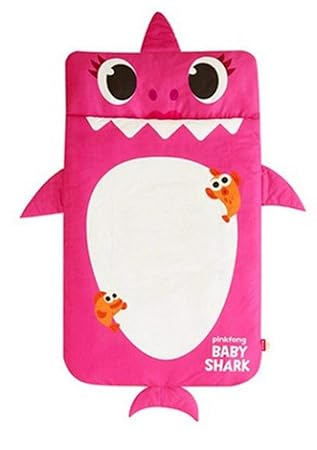 pink baby shark bedding