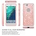 LeYi Pixel 2 Case, Google Pixel 2 Case, Glitter Case with HD Screen Protector,Cute Girls Women Silicon Shockproof Cell Phone Accessories Protective Cover Case for Google Pixel2 TP Rose Rold