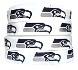 5 Yards 7/8 inch Grosgrain Seattle Seahawks Ribbon Trim By The Yard