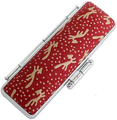 Amazon 印鑑ケース No4 St赤印伝ケース きつねが走ってる 10 5ｍｍ 12ｍｍ用 朱肉付き 認印 銀行印 サイズ 印鑑ケース 印箱 文房具 オフィス用品