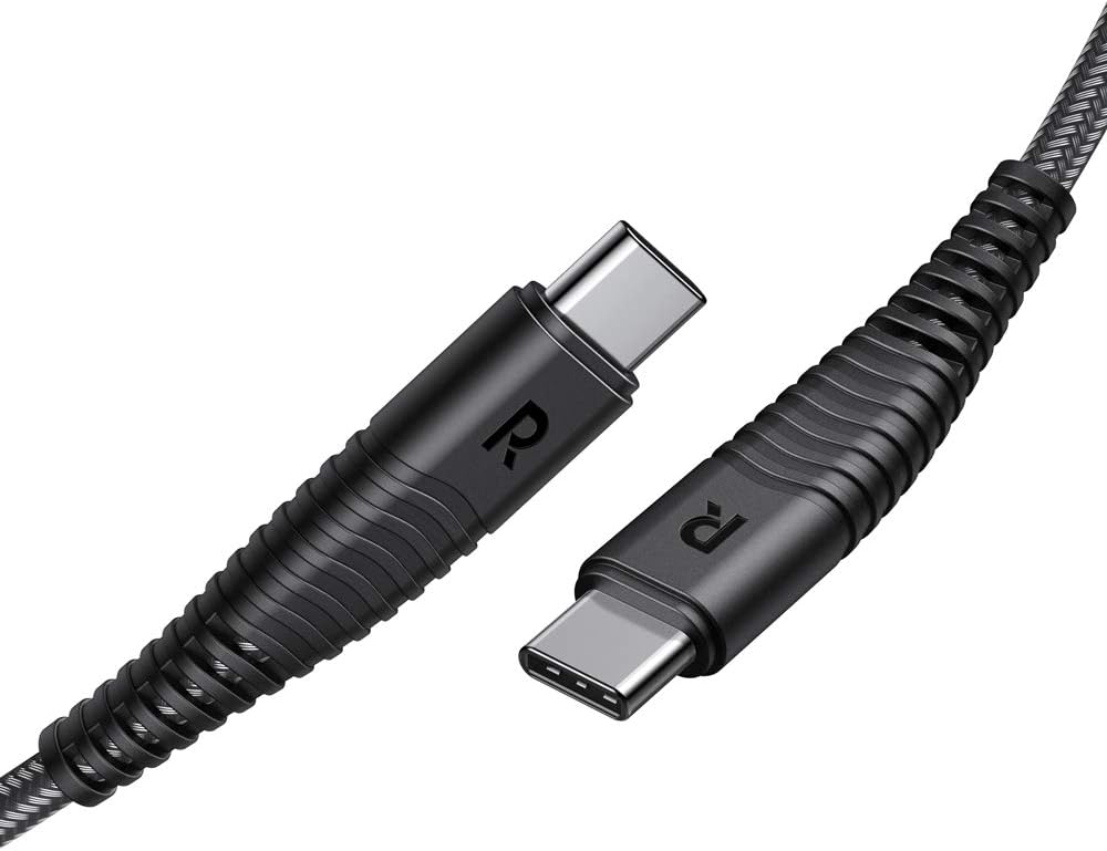 RAVPower Type C to Type C Charging and Sync Cable, USB-C to USB-C 3 ft Cable ChromeBook Pixel, Nexus 6P, Nexus 5X, OnePlus 2, Nokia N1 Tablet and More Black