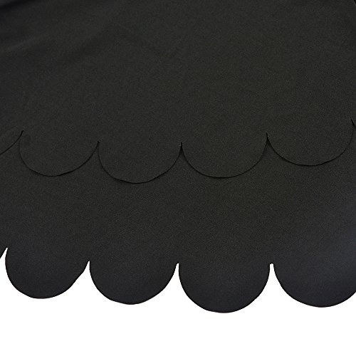 Dreaweet Women's V-Neck Sleeveless Scalloped A-Line Cocktail Party Wedding Dress