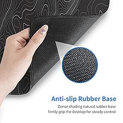 Topographic Long Gaming Mouse Pad Large Desk