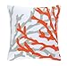 C & F Enterprises Fiesta Key Coral Square Pillow