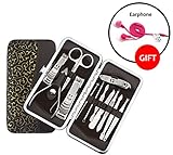 Nail Clipper Travel Set ,Professional Stainless Steel Nail Care Set Baby Safe Nail Clippers Personal Manicure Set Pedicure Set Used In Finger,Hand Foot,for Men and Women (Brown-B)