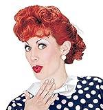 UHC I Love Lucy Lucille Ball Red Curly Wig Halloween Adult Costume Accessory