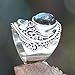 NOVICA Artisan Handcrafted Labradorite Blue Topaz Cocktail Ring Balinese Silver Sterling Grey Indonesia Birthstone 'Misty Starlight'