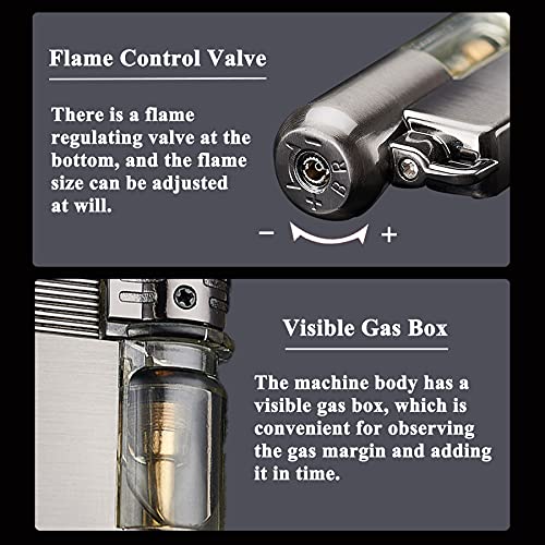 Firestyle Torch Lighters,Metal Butane Lighters with Key Ring and