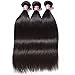 UNice Hair Icenu Series 8A Grade Peruvian Straight Hair 3 Bundles 100% Unprocessed Remy Human Hair Weave Extensions Natural Color (8 10 12)