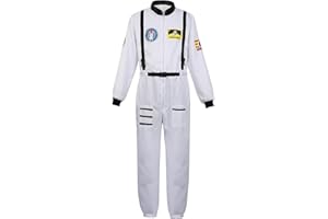 Kranchungel Mens Astronaut Costume Adult Space Suit Spaceman Explorer Astronaut Cosplay Costumes
