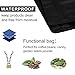 GooGou Matte Black Resealable Zip Mylar Bag Food Storage Aluminum Foil Bags Smell Proof Pouches 50pcs (5.1x8.1in)