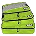 BAGSMART 3 Set Packing Cubes Travel Luggage Packing Organizers, Green