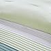 Comfort Spaces Windsor 5 Piece Full/Queen Comforter Pintuck Pleated Striped Pattern Ruffled Patchwork Down Alternative Bedding Sets, Light Green/Off White