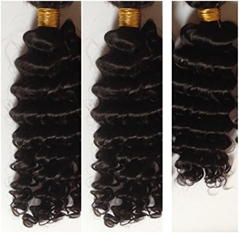 3 Bundles 22", 22", 20" Remy Human Virgin Brazilian Braiding Hair Sales: DEEP WAVE. REUSABLE for Brazilian Knots,Treebraids, CROCHET, Etc. Weaving Available- send Note